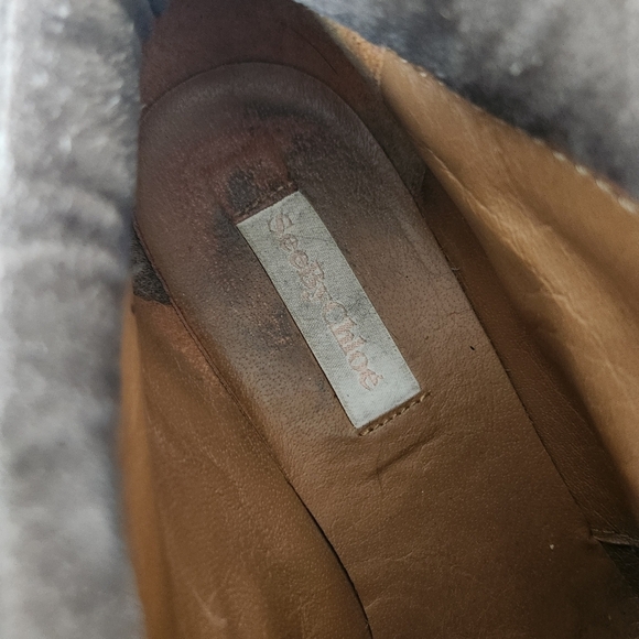 See by Chloe Suede Wedge Booties Women's size 7 - Picture 10 of 14